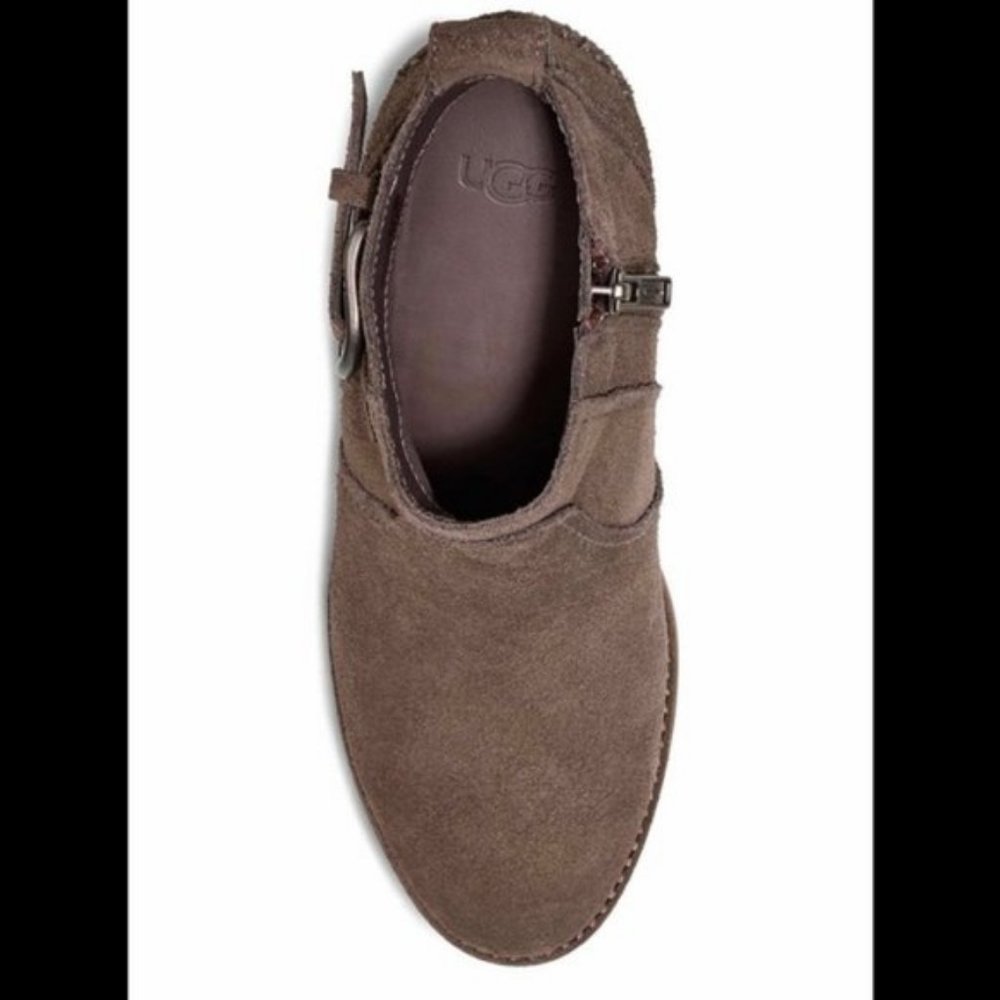 UGG Leahy Suede Ankle Boot, BROWN Size 12, NWT - Picture 5 of 14